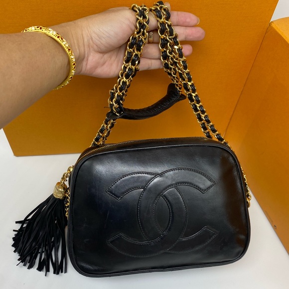 📷📷CHANEL 📸📸 Black Leather timeless Camera Bag GHW - Picture 12 of 17